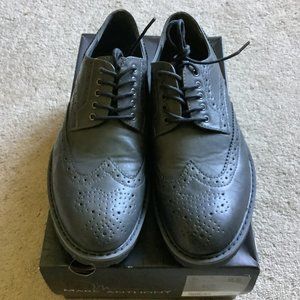 New Mens Marc Anthony Flynt Wingtip Dress Shoes Size 9.5 Grey MSRP $90